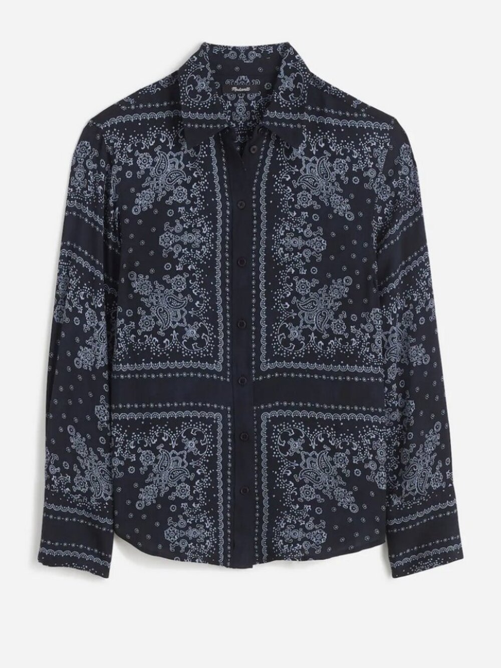 Madewell Relaxed Button-Up Shirt in Bandana Print M
